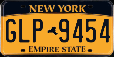 NY license plate GLP9454