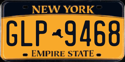 NY license plate GLP9468