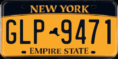 NY license plate GLP9471