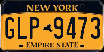 NY license plate GLP9473