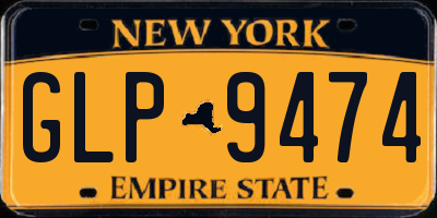 NY license plate GLP9474