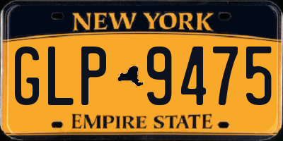 NY license plate GLP9475