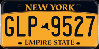 NY license plate GLP9527