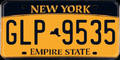NY license plate GLP9535