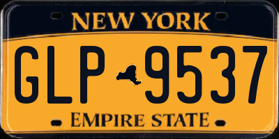NY license plate GLP9537