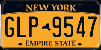 NY license plate GLP9547