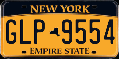 NY license plate GLP9554
