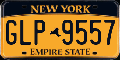 NY license plate GLP9557