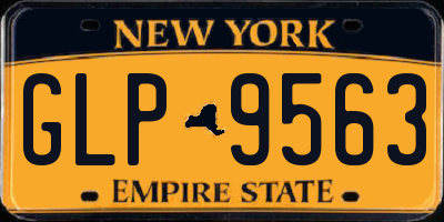 NY license plate GLP9563