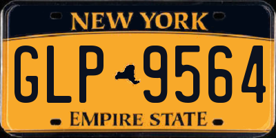 NY license plate GLP9564