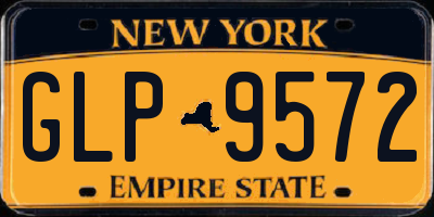 NY license plate GLP9572