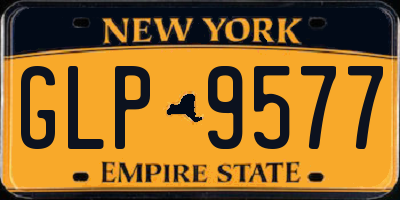 NY license plate GLP9577