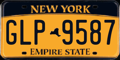 NY license plate GLP9587