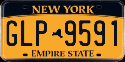 NY license plate GLP9591