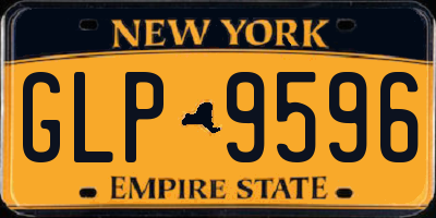 NY license plate GLP9596
