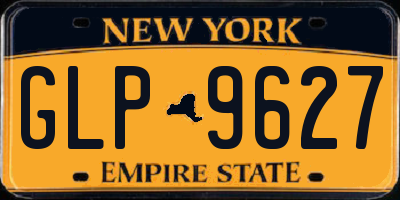 NY license plate GLP9627