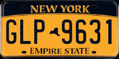 NY license plate GLP9631