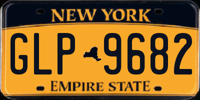 NY license plate GLP9682