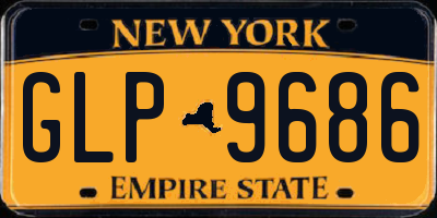 NY license plate GLP9686