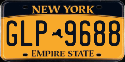NY license plate GLP9688