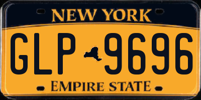 NY license plate GLP9696