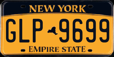 NY license plate GLP9699