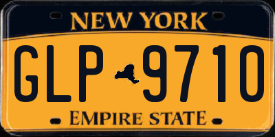 NY license plate GLP9710