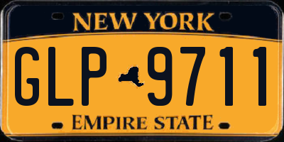 NY license plate GLP9711