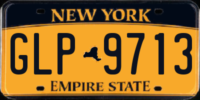 NY license plate GLP9713