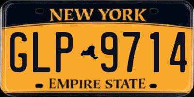 NY license plate GLP9714
