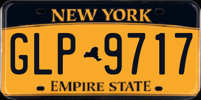 NY license plate GLP9717