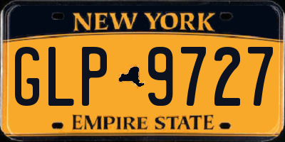 NY license plate GLP9727