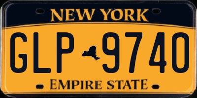 NY license plate GLP9740
