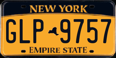 NY license plate GLP9757