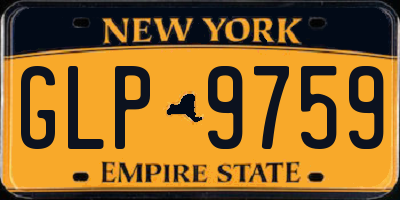 NY license plate GLP9759