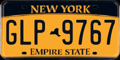 NY license plate GLP9767