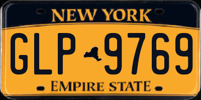 NY license plate GLP9769