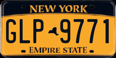NY license plate GLP9771