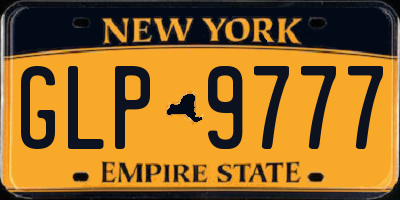 NY license plate GLP9777