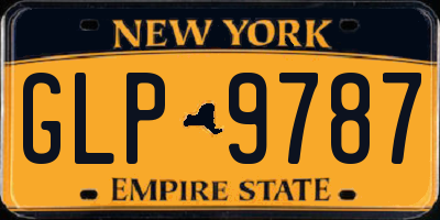NY license plate GLP9787