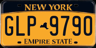 NY license plate GLP9790