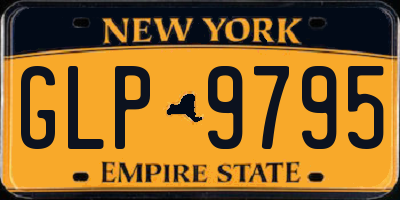 NY license plate GLP9795