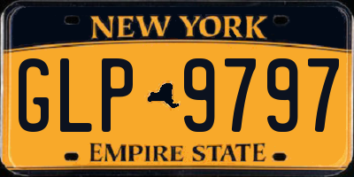 NY license plate GLP9797