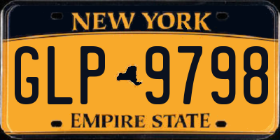 NY license plate GLP9798
