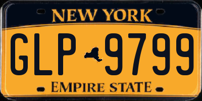 NY license plate GLP9799