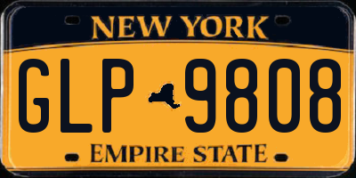 NY license plate GLP9808