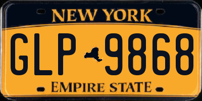 NY license plate GLP9868