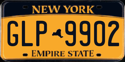 NY license plate GLP9902