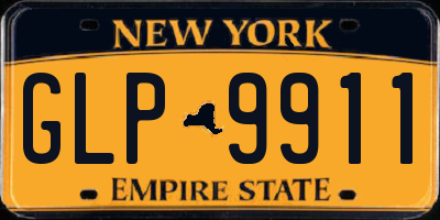NY license plate GLP9911