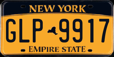 NY license plate GLP9917